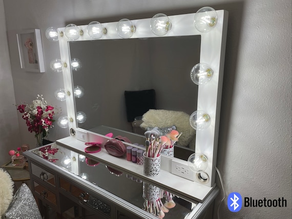 Vanity Mirror with Lights, Luxury Hollywood Mirror Includes Bluetooth