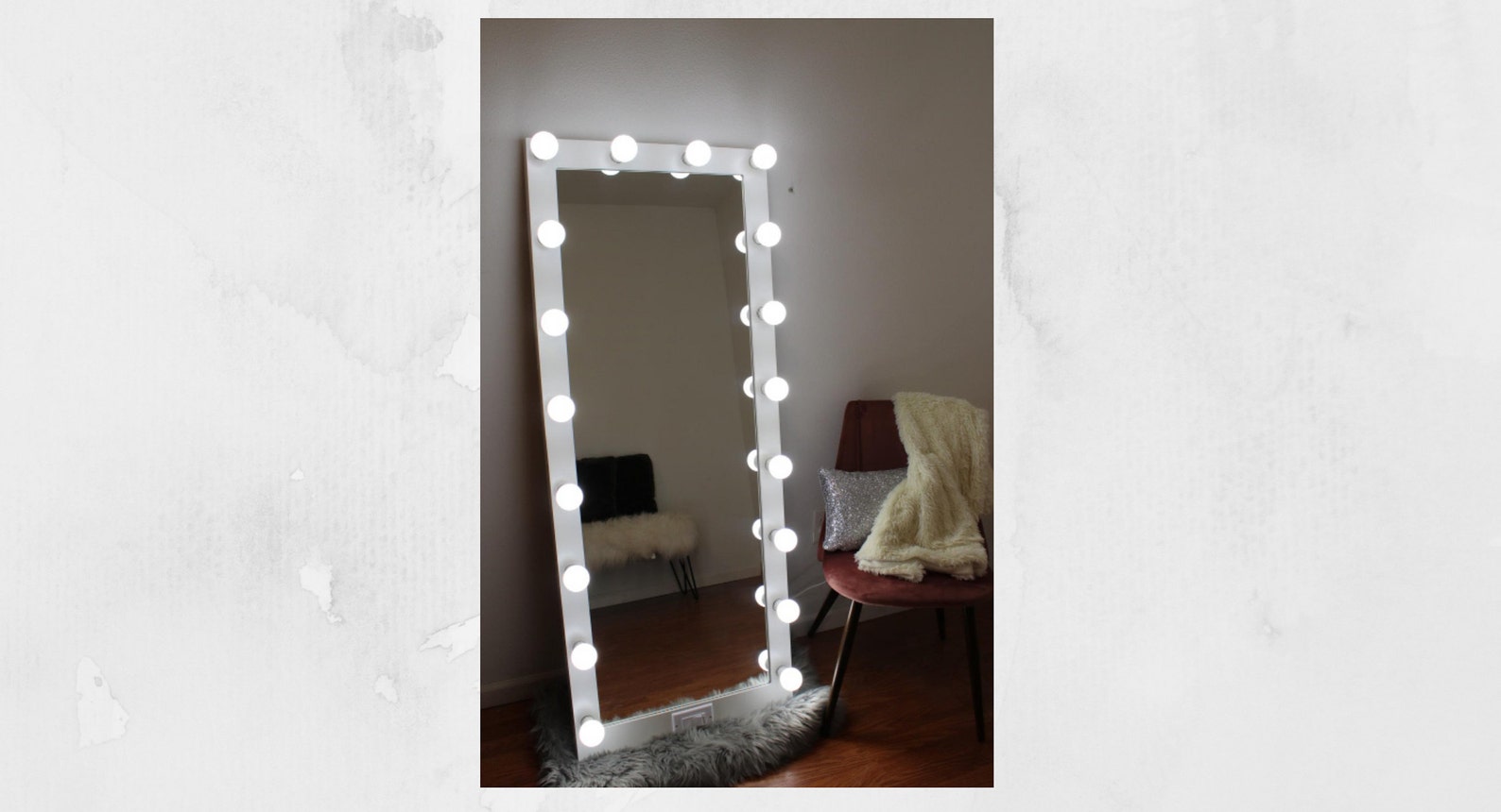 Full Body Vanity Mirror With Lights 60 X 23 Made in the USA Etsy