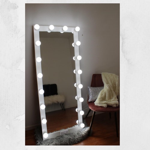 Full Body Vanity Mirror With Lights 60 X 24 Bluetooth With - Etsy
