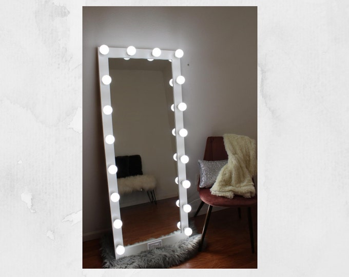 Full body vanity mirror with lights 60 x 23 - Made in the USA