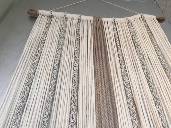 Gran Colgante Hilo Arte Trenzado Tapiz Hogar Decoracion Etsy