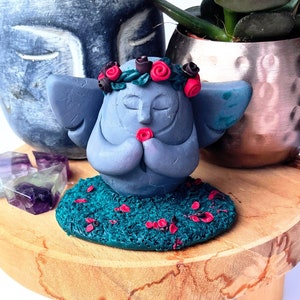 Zelda Breath of the Wild figure / Tears of the Kingdom sculpture - Handmade  Praying Goddess statue - BOTW - TOTK Flower Crown