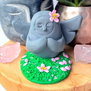 Zelda Breath of the Wild figure / Tears of the kingdom sculpture - Handmade Praying Goddess statue - BOTW - TOTK Sakura / Cherry blossom