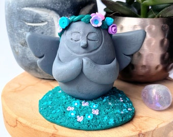 Handmade Zelda Goddess Statue: Breath of the Wild Flower Crown Figurine