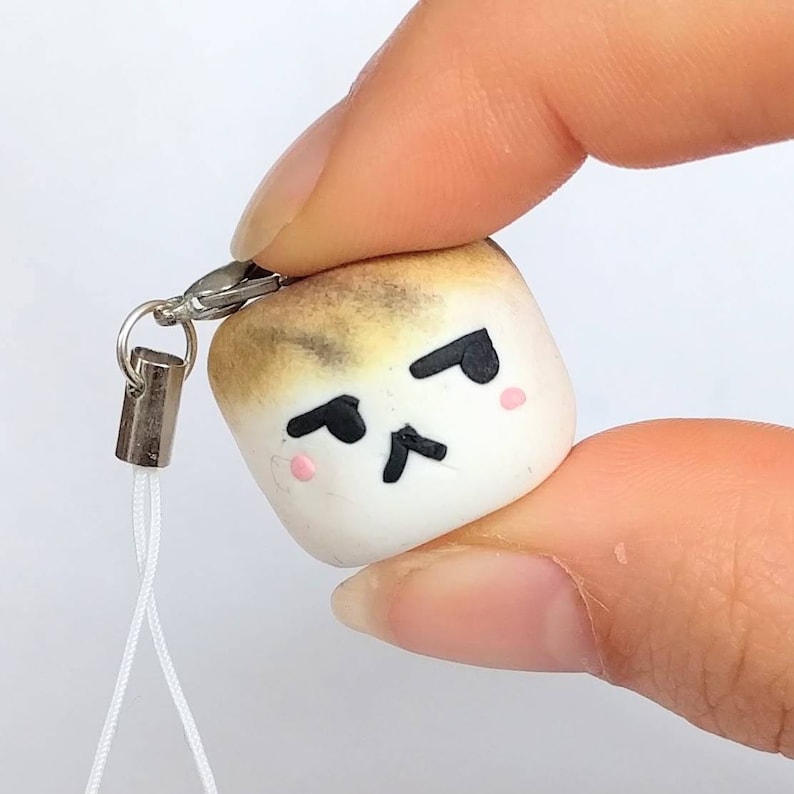 Cute Kawaii Marshal Marshmallow Charm Animal Crossing New Etsy
