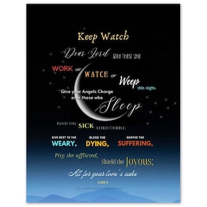 Keep Watch Prayer Pack of 10 Greeting Cards (standard envelopes) (US & CA)