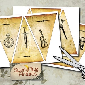 Vintage Detective Party Banner/Bunting