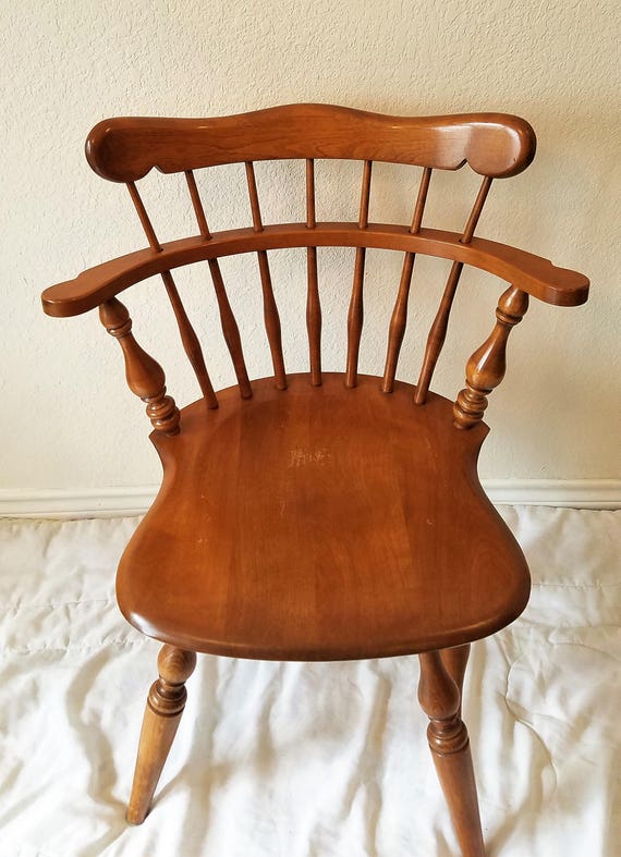 1960 S Maple And Birch Early American Ethan Allen Comb - Ethan Allen Windsor Armchair 1960 S Maple And Birch Early American Ethan Allen Comb - Ethan Allen Windsor Armchair