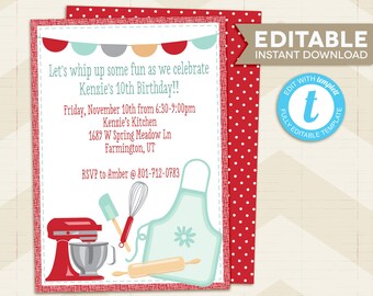 editable invitation etsy
