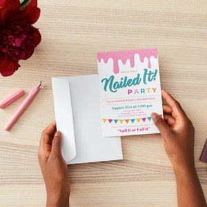 Nailed It Birthday Invitation, Nailed It Party, Baking Party, Birthday ...