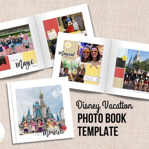 Vacation Photo book Template, Digital Scrapbook, Instant Download