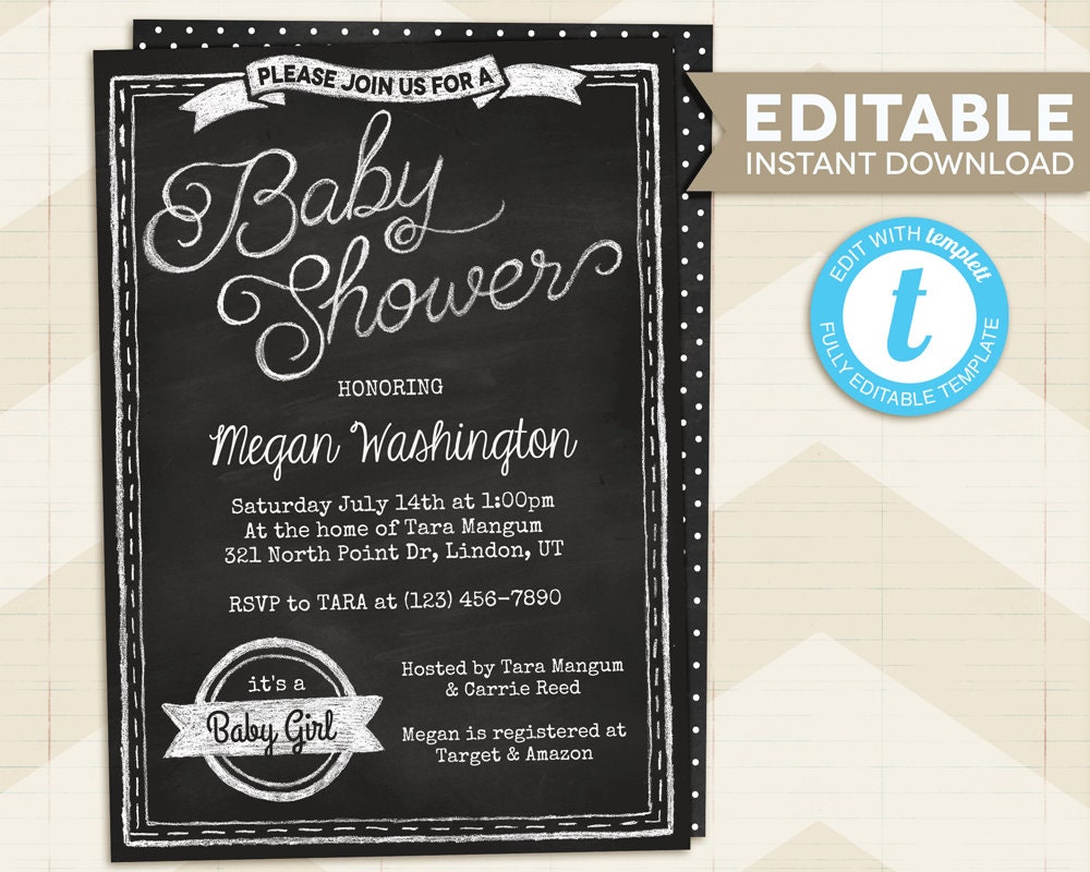 editable template instant download 5x7 for boy edit with templett Fishing Baby Shower Invitation neutral baby shower