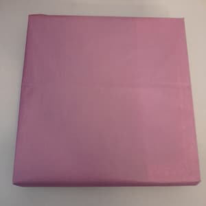 May include: A solid, light purple gift bag made of tissue paper.