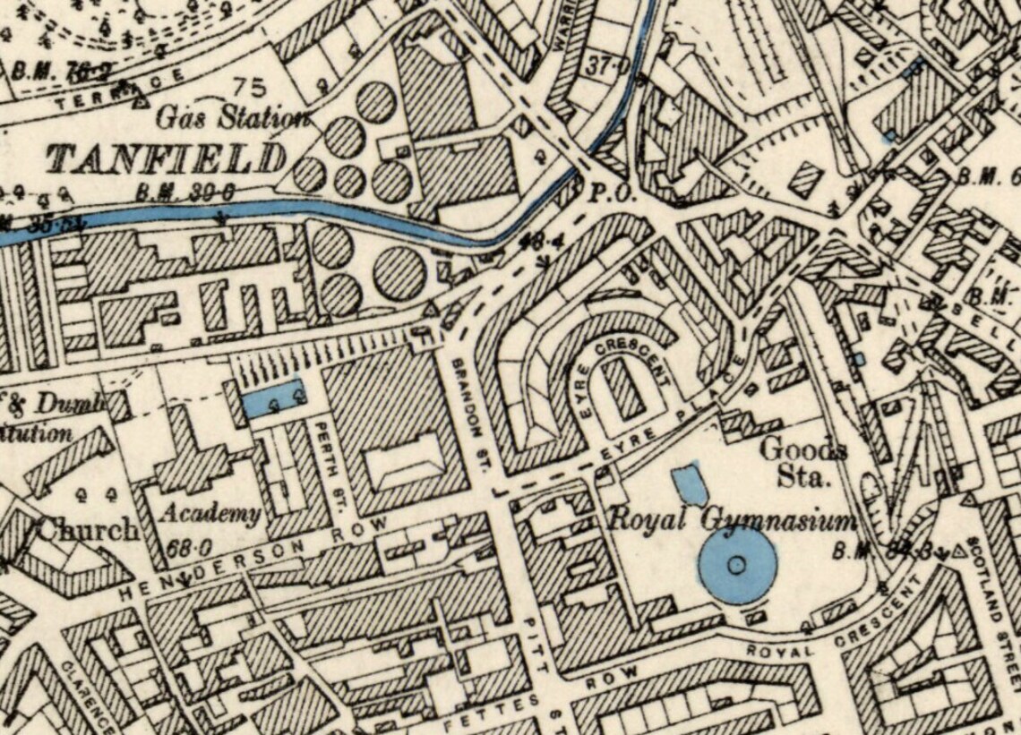 1897 Map Scan Edinburgh Scotland UK Highresolution Scan Etsy