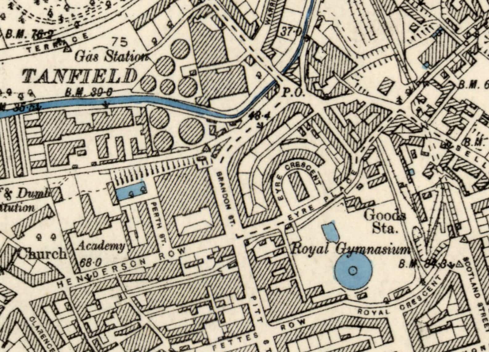 1897 Map Scan Edinburgh Scotland UK Highresolution Scan Etsy