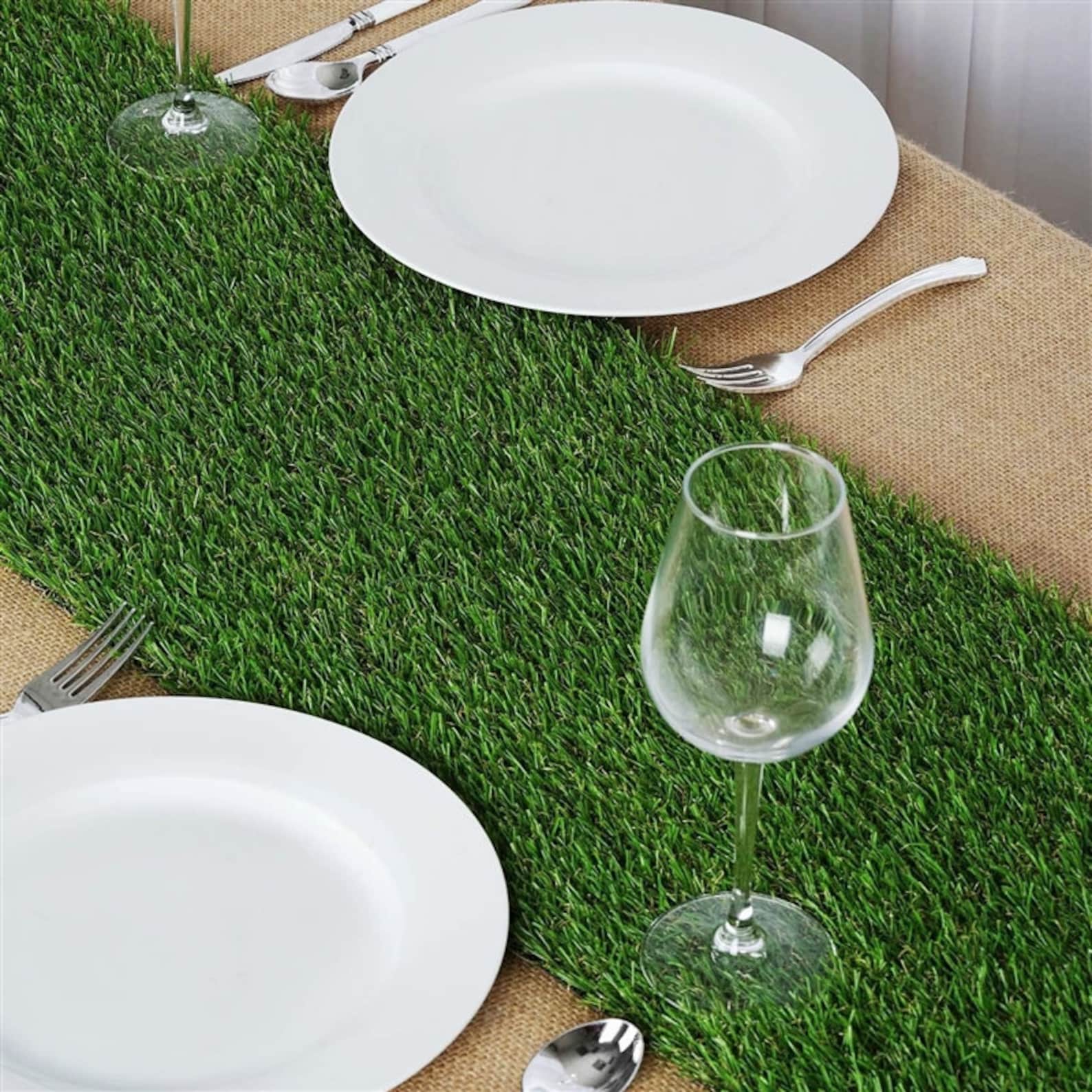 Artificial Grass Table Runner 9x54 Etsy