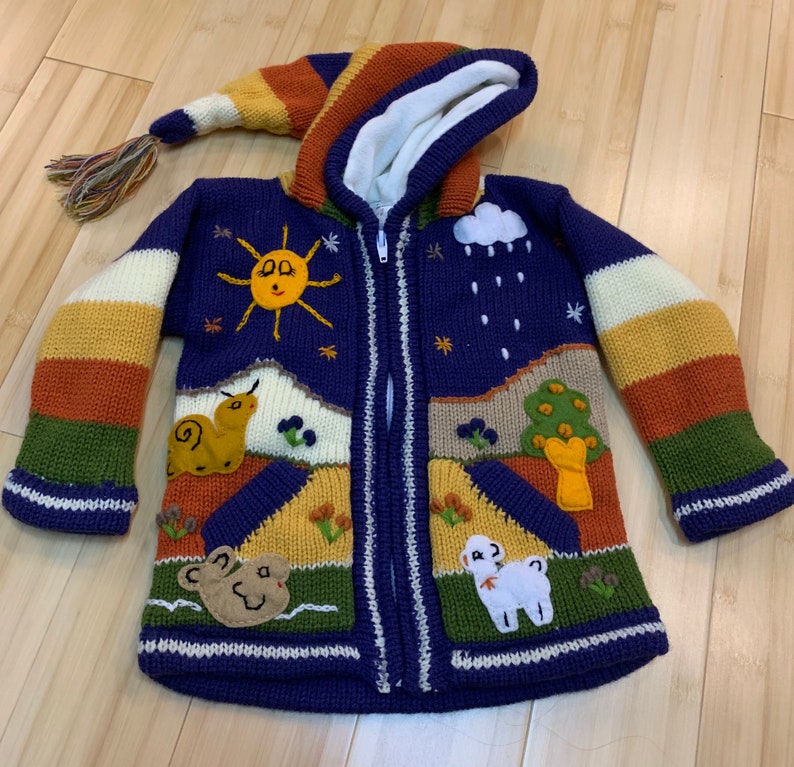 Baby Boy Kids Toddlers Unisex Handmade Animal Sweater | Etsy