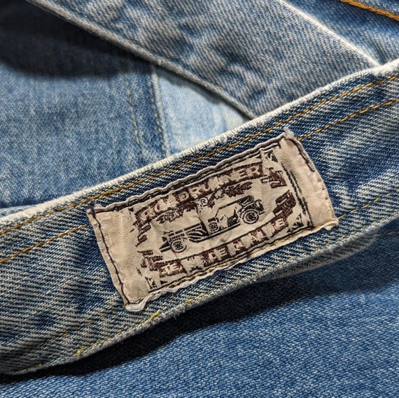 Vintage Handmade Reversible Patchwork Denim Jean … - image 3