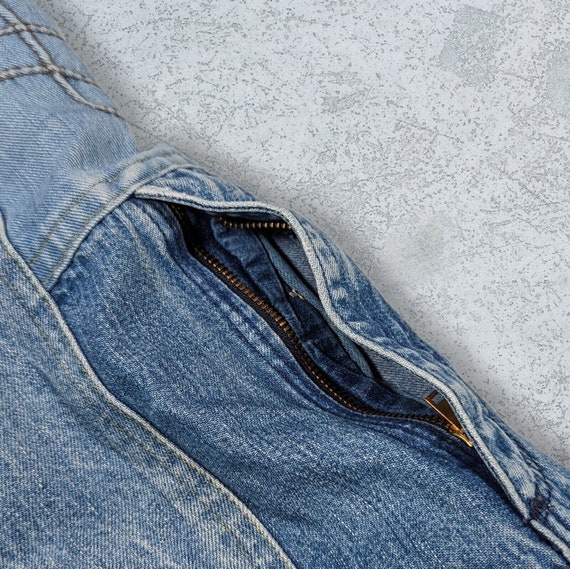 Vintage Handmade Reversible Patchwork Denim Jean … - image 5