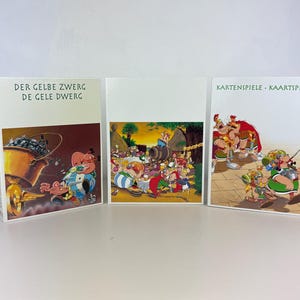 Cofanetto di 3 giochi di Asterix - nos - Taboo e i Belgi - il nano giallo - giochi di carte - editore Edition Atlas Collections