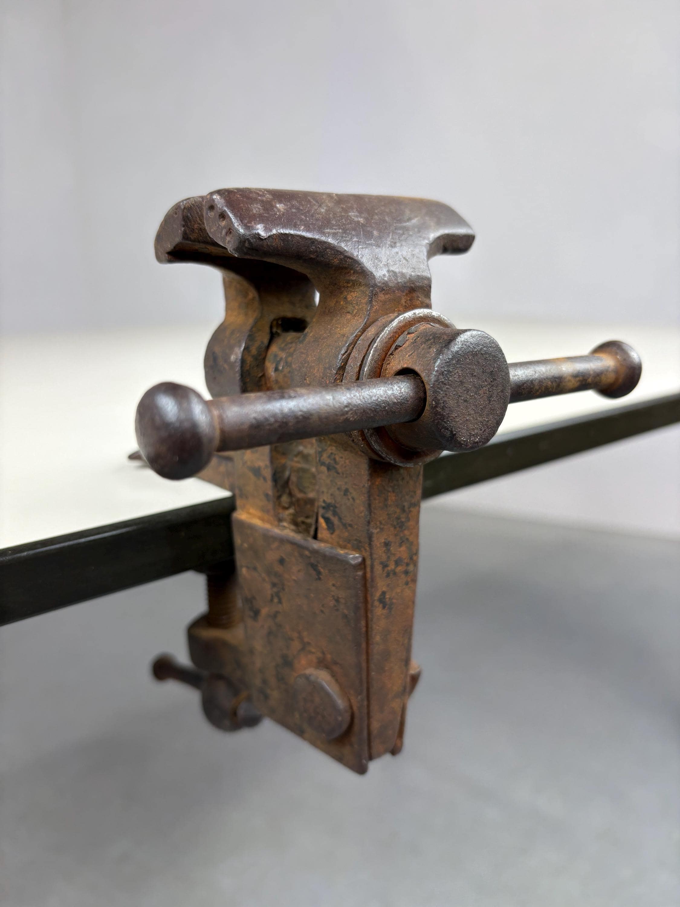 Antique Work Bench With Vice - Etsy
