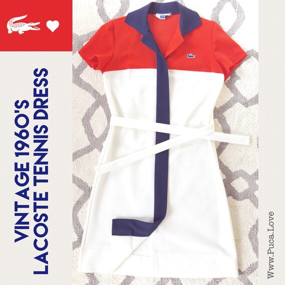 1960s lacoste dress / vintage 60s mod scooter dres