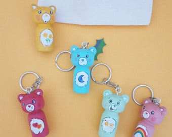 Kokeshi Peg doll wooden doll Handpainted inspired in Carlitos Brown keycahain from the comic and the cartoons