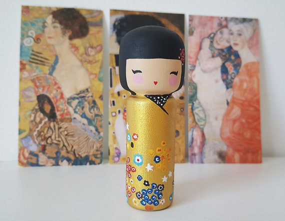 kokeshi peg dolls