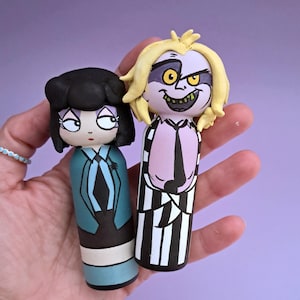 Kokeshi Peg doll Wooden doll Audrey Hepburn Tiara Breakfast at Tiffanys