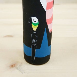 Kokeshi Peg doll Wooden doll artist character Mary Poppins from the Disney movie image 6