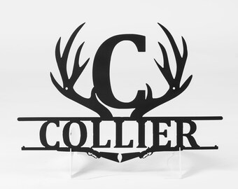 Gun/Antler Monogram