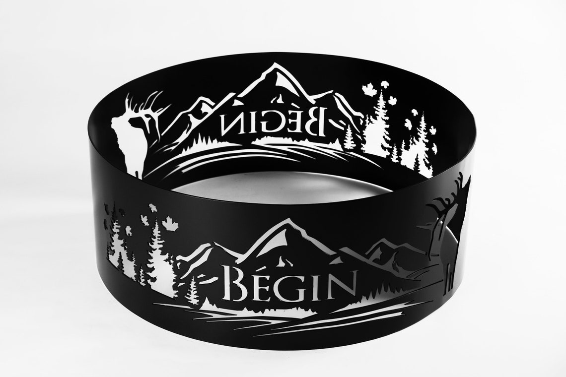 Personalized Fire Pit Rings Fire Pit Custom Fire Pits Etsy Canada