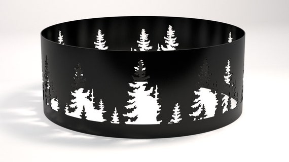 Tree Ring Fire Pit Etsy