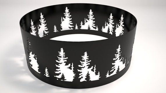 Tree Ring Fire Pit Etsy