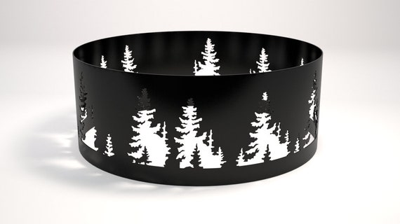 Tree Ring Fire Pit Etsy