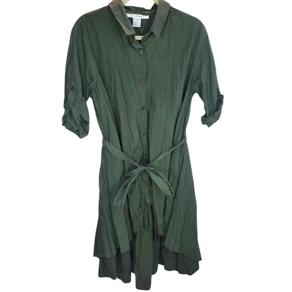 jordan green dress K High Low Button XL night out/party