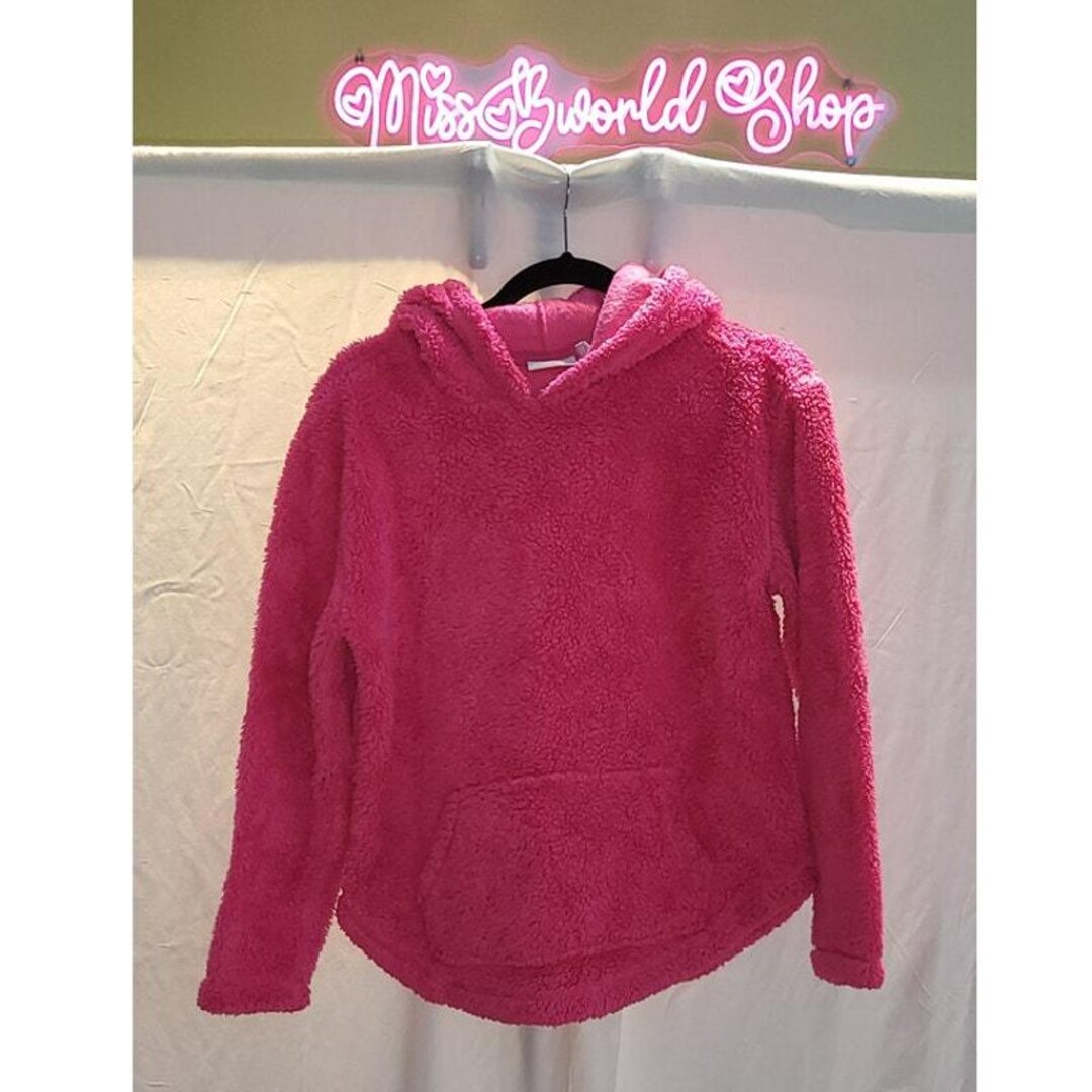 Aurora Petal Glow Women's Sherpa Hoodie