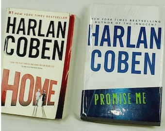 Harlan Coben Hardcover Lot: Home & Promise Me Thriller Mystery Novels