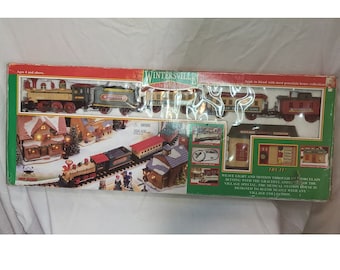 Original Vintage New Bright Wintersville Express Train Set with box 1998