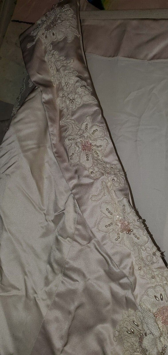 Wedding Dress Cloak Jacket Coat Bridal Sweep Trai… - image 8