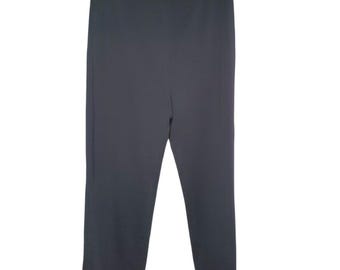 Marlis Black Vintage Stretch Slim Leg Pants Size L