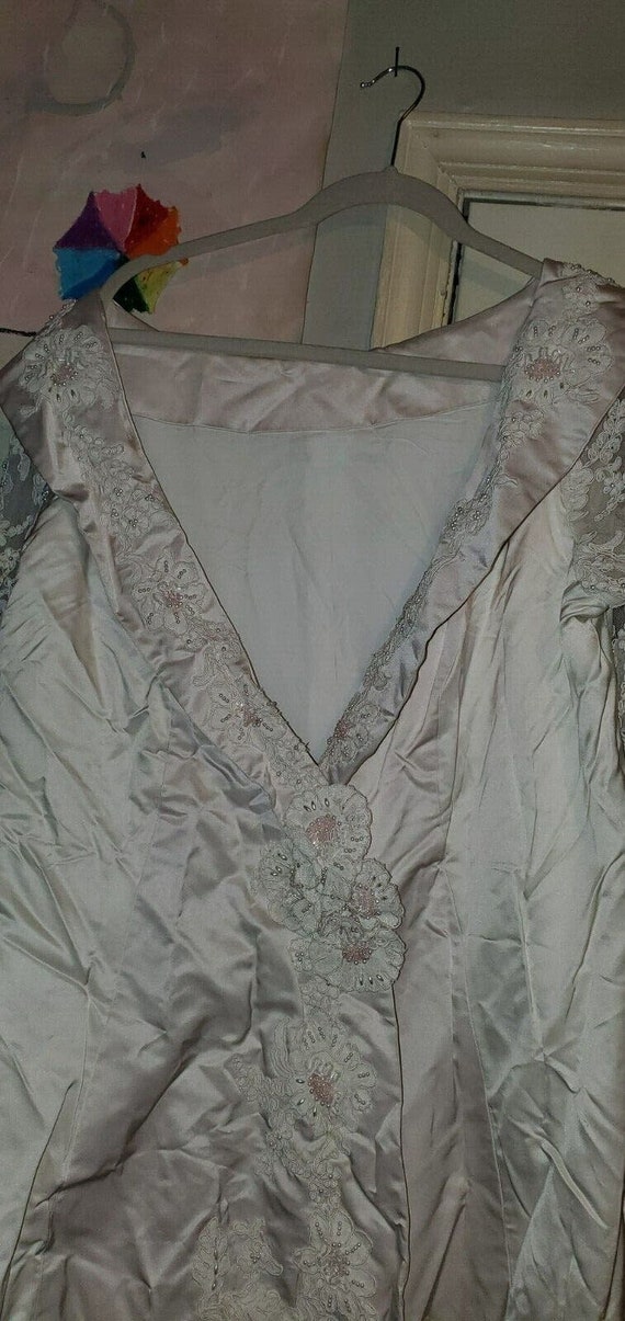 Wedding Dress Cloak Jacket Coat Bridal Sweep Trai… - image 7