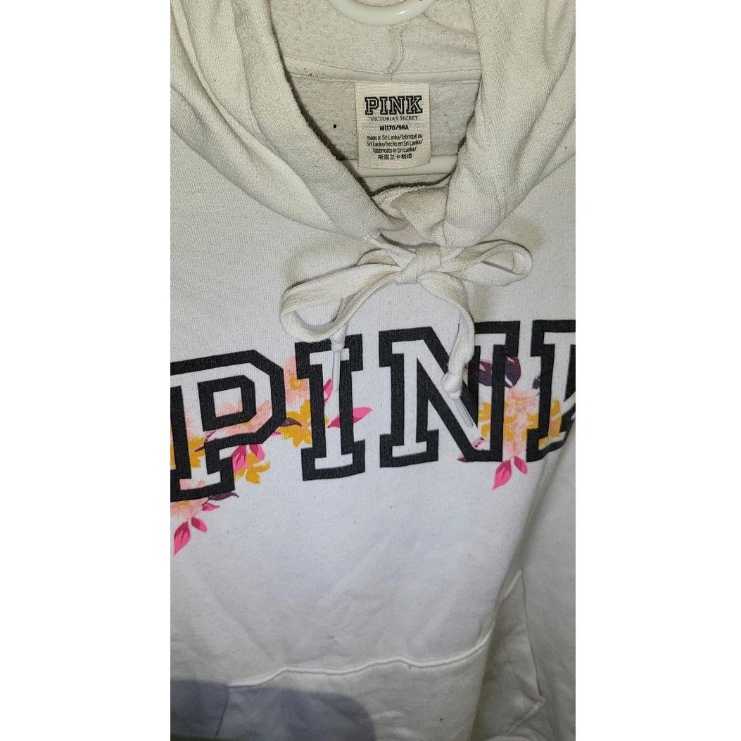 Sweat à Capuche Victoria's Secret PINK Blanc - Taille S, Occasion Très Bon état