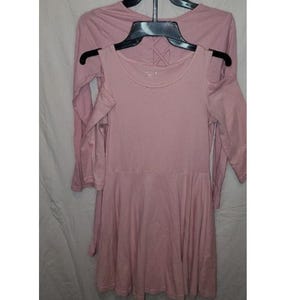 The Children’s Place Girls 2-Pack Pink Long Sleeve Skater Dress Set Size XL (14)