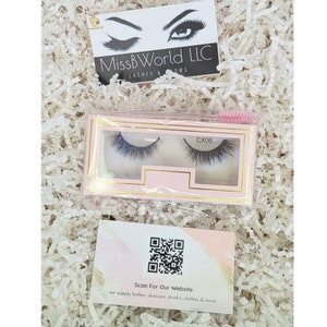 Cleo-New Fluffy 100% 3D Real Mink 12-15mm Mix Length Eyelash Strips