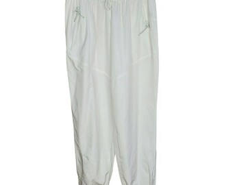 Forever 21 White Windbreaker Jogger Pants Size M
