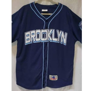 Brooklyn Cyclones Baseball Jersey 15 Seasons Blue MLB Classics