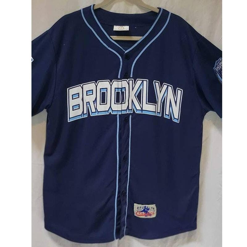 Brooklyn Cyclones Baseball Jersey 15 Seasons Blue MLB Classics