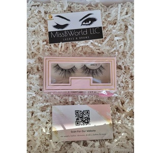 Summertime-New Fluffy 100% 3D Real Mink 12-15mm Mix Length Eyelashe Strips-