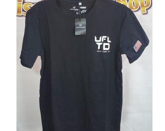 Men Unfiltered Black Graphic T Shirt Cotton M